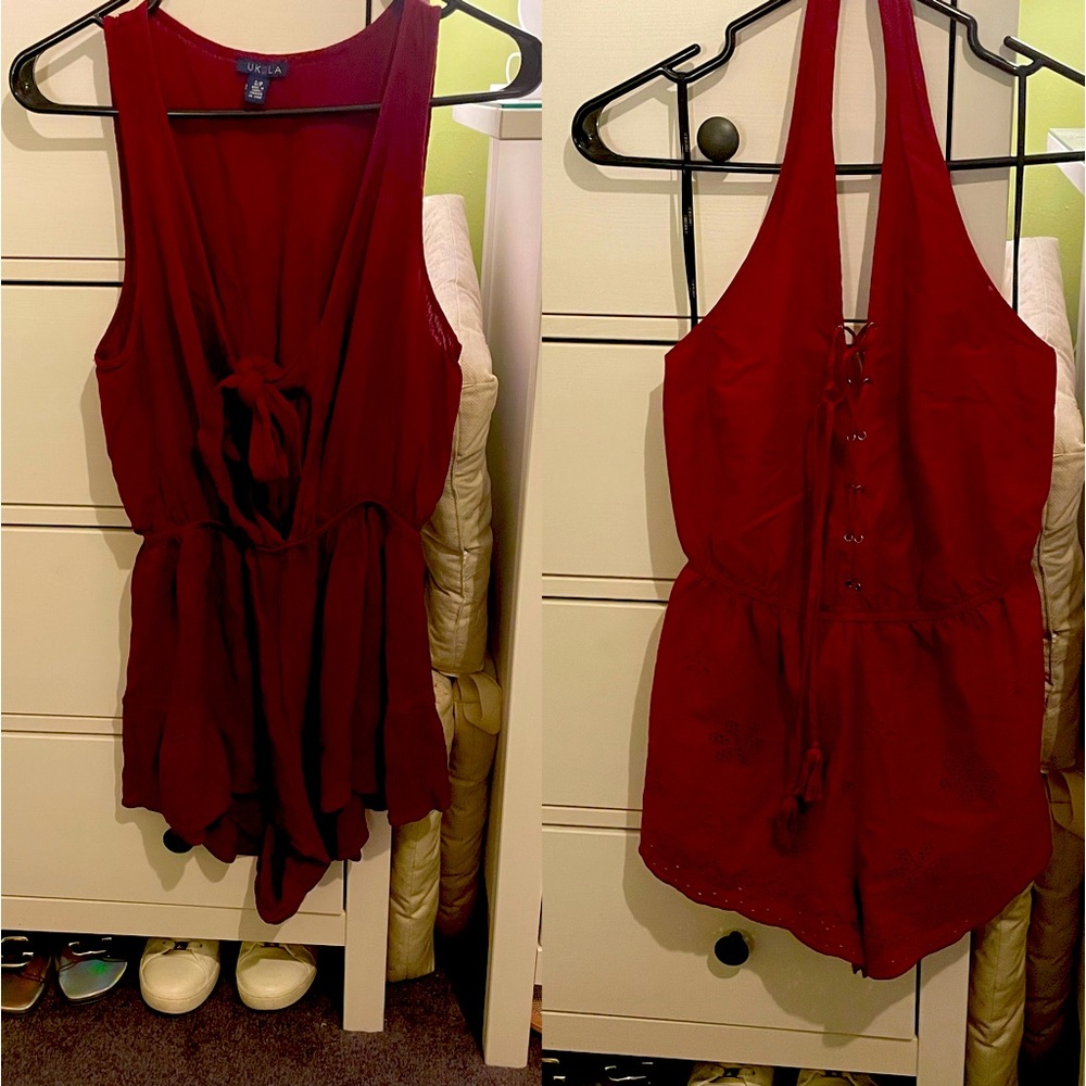 Bundle of 2 Gorgeous Burgundy Rompers!!